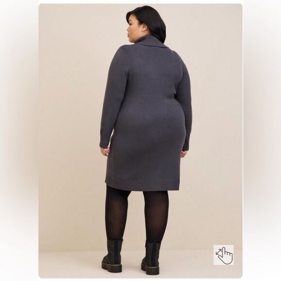 Torrid - At The Knee Ultra Soft Sweater Dress - Picture 2 of 6